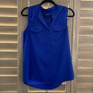 Royal blue blouse tank